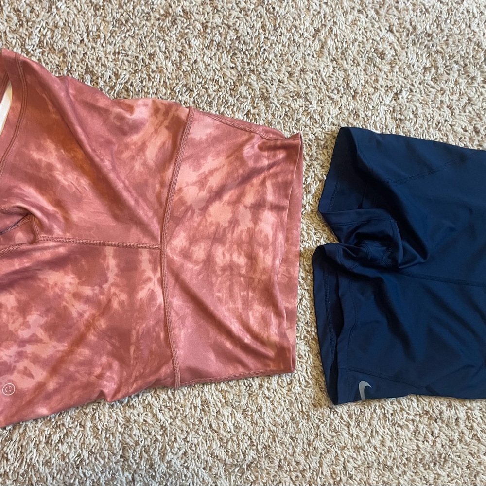 Set of spandex shorts